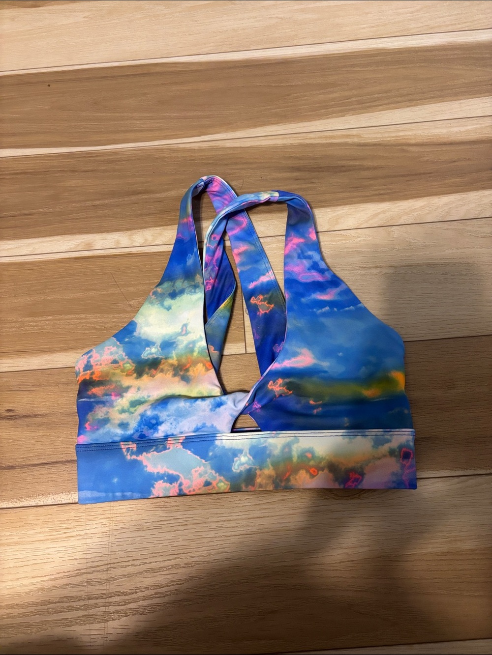 fabletics tie dye sports bra